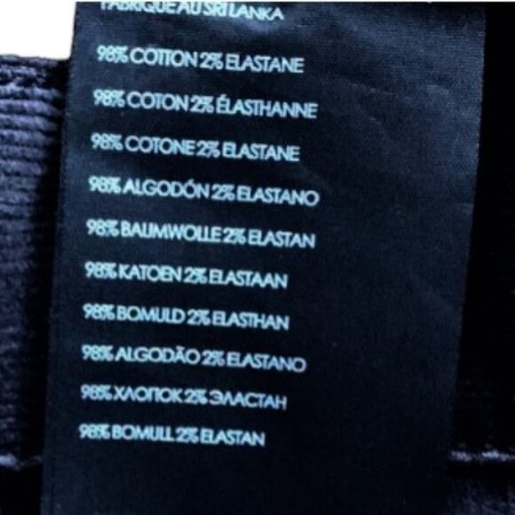 Club Monaco super slim fit corduroy jeans dark grey men's size 32 NWT - Picture 11 of 11